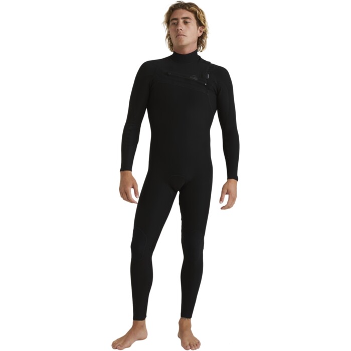 2024 Quiksilver Mens Highline 3/2mm Chest Zip Wetsuit EQYW103210 - Black